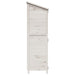 Tuinschuur met dak Wit 106 x 56 x 176,5 cm Massief Vurenhout