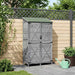 Tuinschuur met dak Grijs 106 x 56 x 176,5 cm Massief Vurenhout