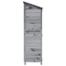 Tuinschuur met dak Grijs 106 x 56 x 176,5 cm Massief Vurenhout