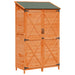 Tuinschuur met dak Bruin 106 x 56 x 176,5 cm Massief Vurenhout