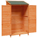 Tuinschuur met dak Bruin 106 x 56 x 176,5 cm Massief Vurenhout