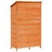 Tuinschuur met dak Bruin 106 x 56 x 176,5 cm Massief Vurenhout