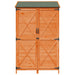 Tuinschuur met dak Bruin 106 x 56 x 176,5 cm Massief Vurenhout