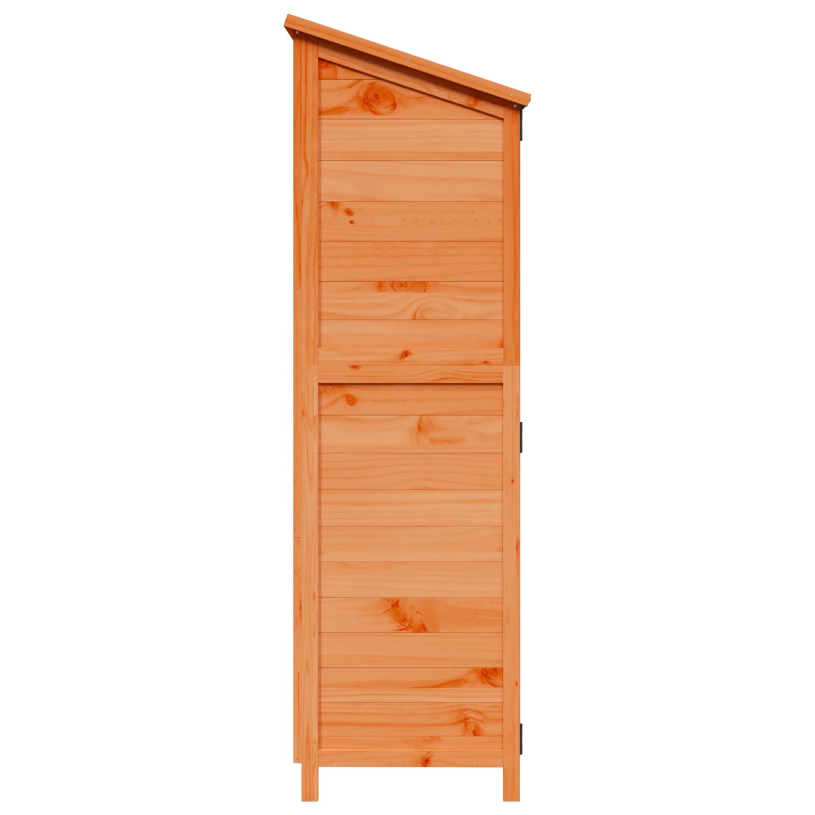 Tuinschuur met dak Bruin 106 x 56 x 176,5 cm Massief Vurenhout