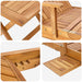 Zonligstoel met Tafel Massief Teakhout Bruin