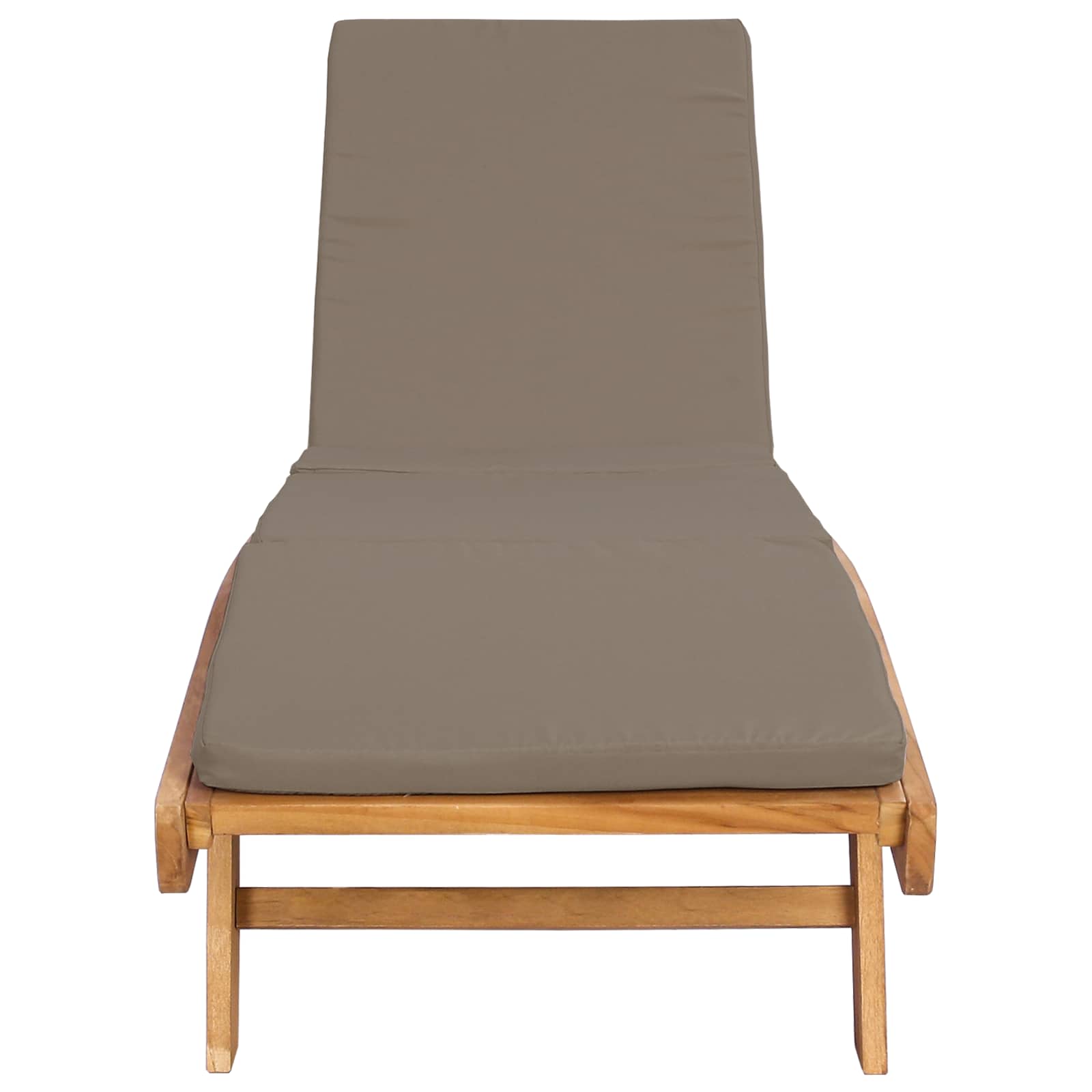 Ligstoel Polyester Bruin en Taupe