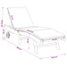 Ligstoel Polyester Bruin en Taupe