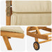 Ligstoel Polyester Bruin en beige