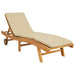 Ligstoel Polyester Bruin en beige