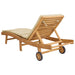 Ligstoel Polyester Bruin en beige