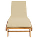 Ligstoel Polyester Bruin en beige