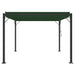Gazebo met luifeldak 3 x 3 x 2,14 m Groen Stof en Aluminium
