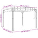 Gazebo met luifeldak 3 x 3 x 2,14 m Groen Stof en Aluminium