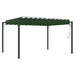 Gazebo met luifeldak 3 x 4 x 2,14 m Groen Stof en Aluminium