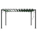 Gazebo met luifeldak 3 x 4 x 2,14 m Groen Stof en Aluminium