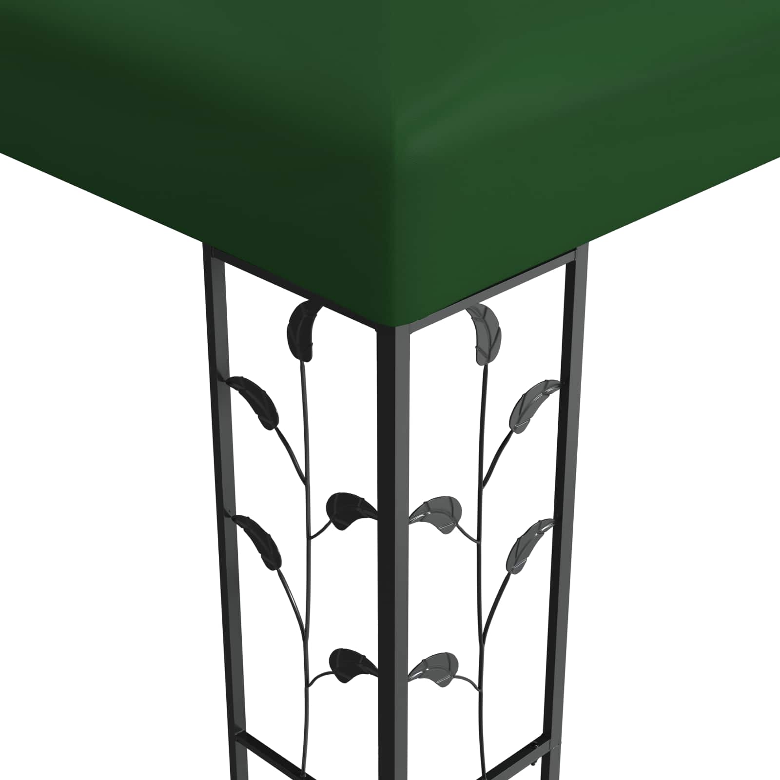 Paviljoen 3 x 3 x 2,68 m Groen Polyester en staal