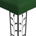 Paviljoen 3 x 3 x 2,68 m Groen Polyester en staal