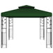 Paviljoen 3 x 3 x 2,68 m Groen Polyester en staal