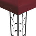 Paviljoen 3,97 x 2,96 x 2,68 m Wijnrood Polyester en staal