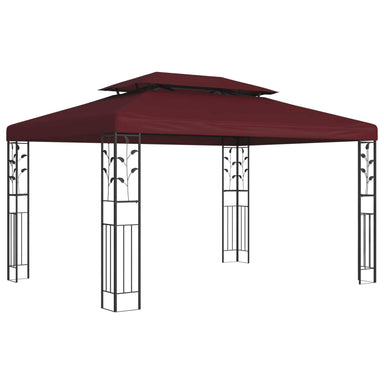 Paviljoen 3,97 x 2,96 x 2,68 m Wijnrood Polyester en staal