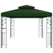 Paviljoen 3,97 x 2,96 x 2,68 m Groen Polyester en staal