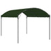 Paviljoen 4 x 3 x 2,6 m Groen Polyester en staal