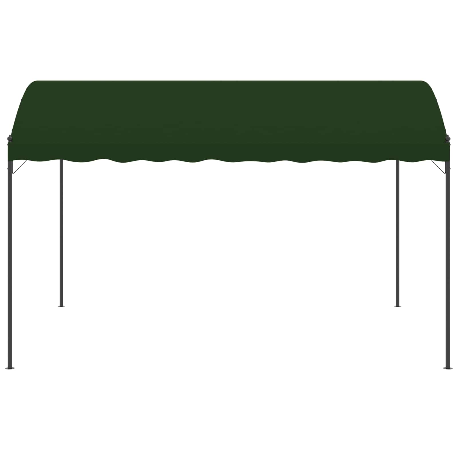 Paviljoen 4 x 3 x 2,6 m Groen Polyester en staal