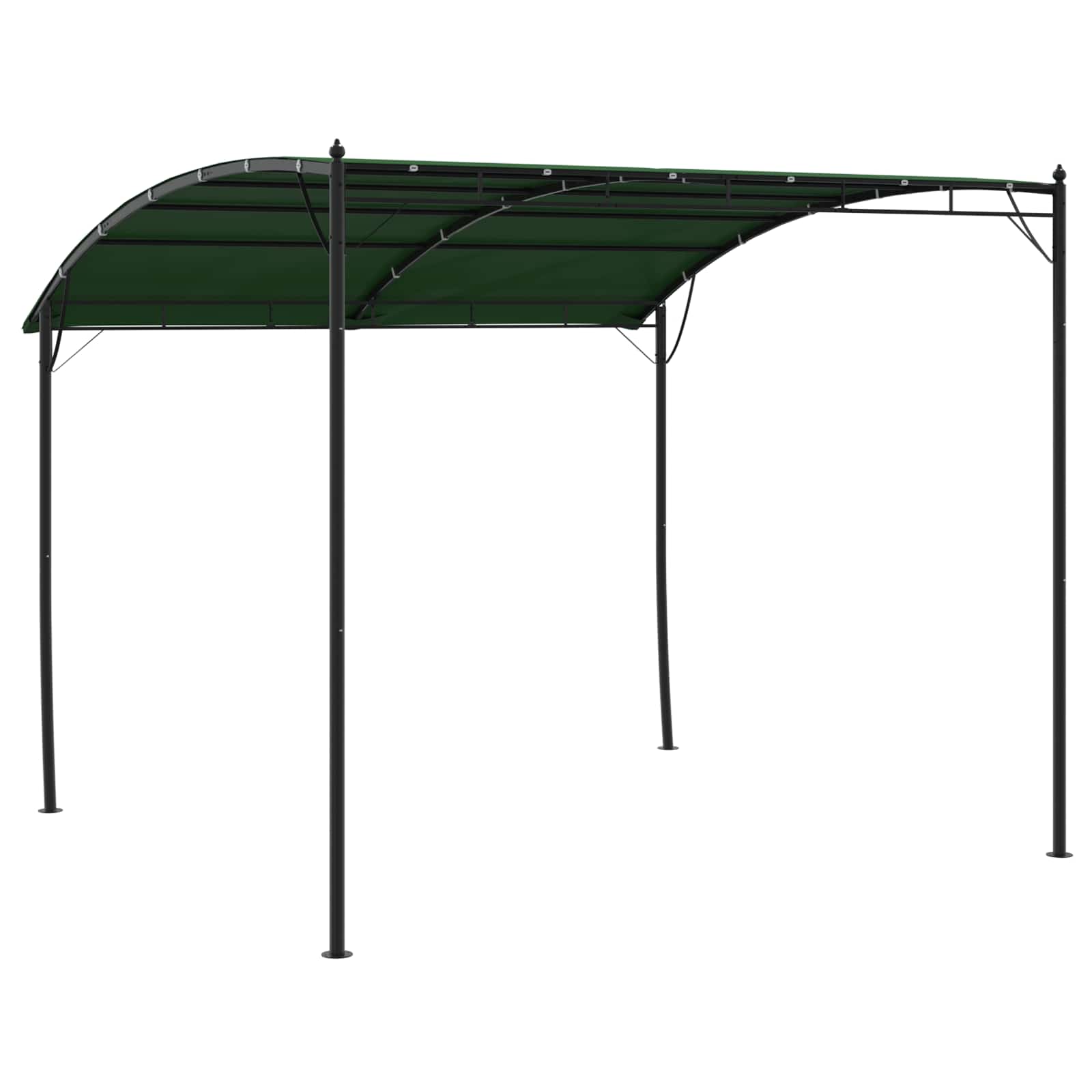 Paviljoen 3 x 3 x 2,55 m Groen Gepoedercoat staal en stof