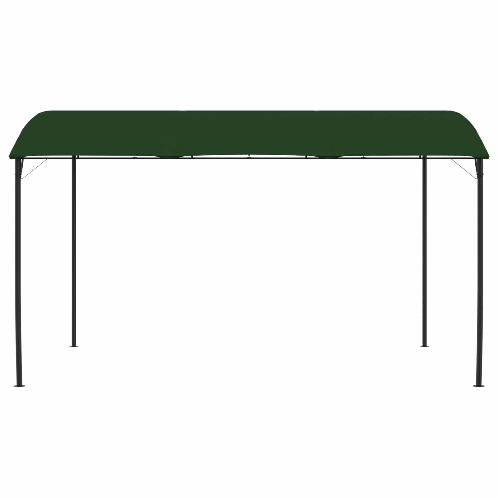 Paviljoen 4 x 3 x 2,55 m Groen Gepoedercoat staal en stof