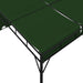 Paviljoen 4 x 3 x 2,3 m Groen Polyester en staal