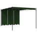 Paviljoen 4 x 3 x 2,3 m Groen Polyester en staal