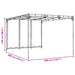 Paviljoen 4 x 3 x 2,3 m Groen Polyester en staal