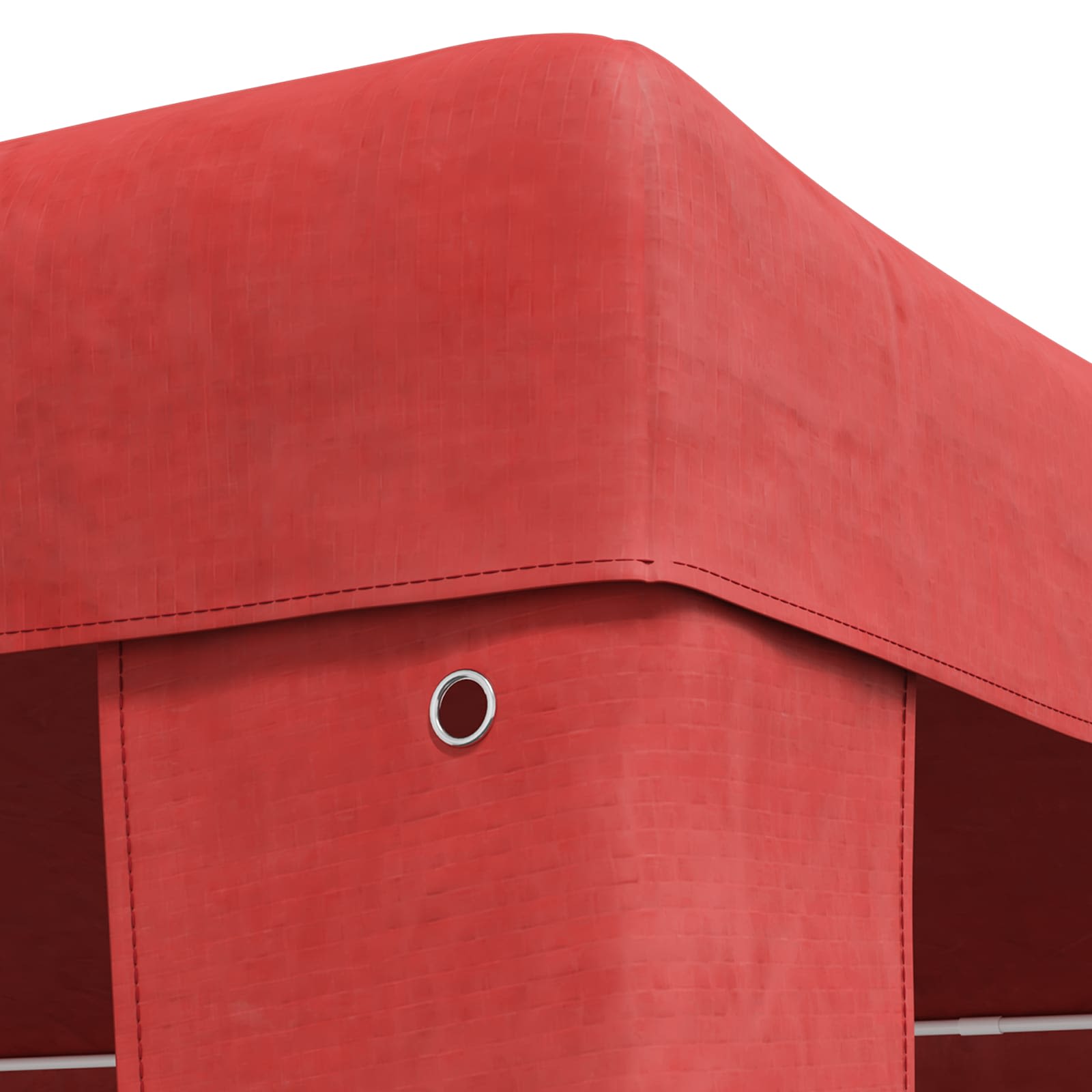 Partytent 400 x 300 x 255 cm Rood PE en staal