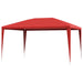Partytent 400 x 300 x 255 cm Rood PE en staal