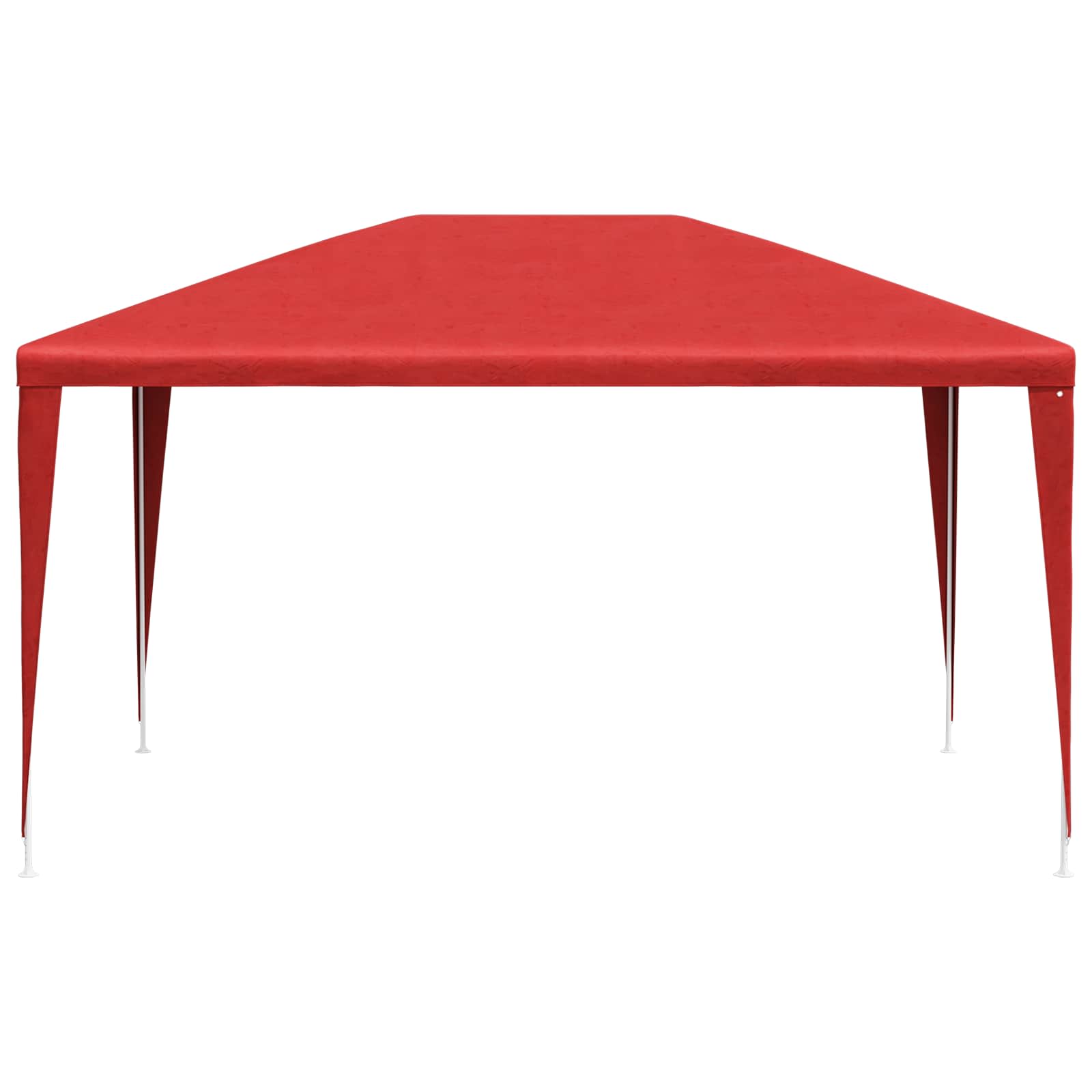 Partytent 400 x 300 x 255 cm Rood PE en staal