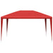 Partytent 400 x 300 x 255 cm Rood PE en staal