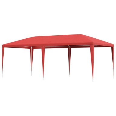 Partytent Rood 600 x 300 x 255 cm PE en staal