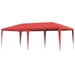 Partytent Rood 600 x 300 x 255 cm PE en staal