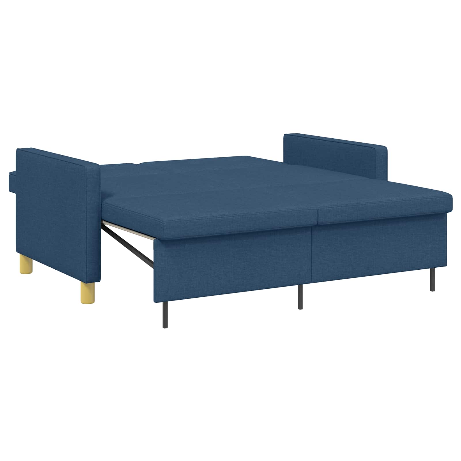 Uittrekbare Slaapbank Blauw Stof