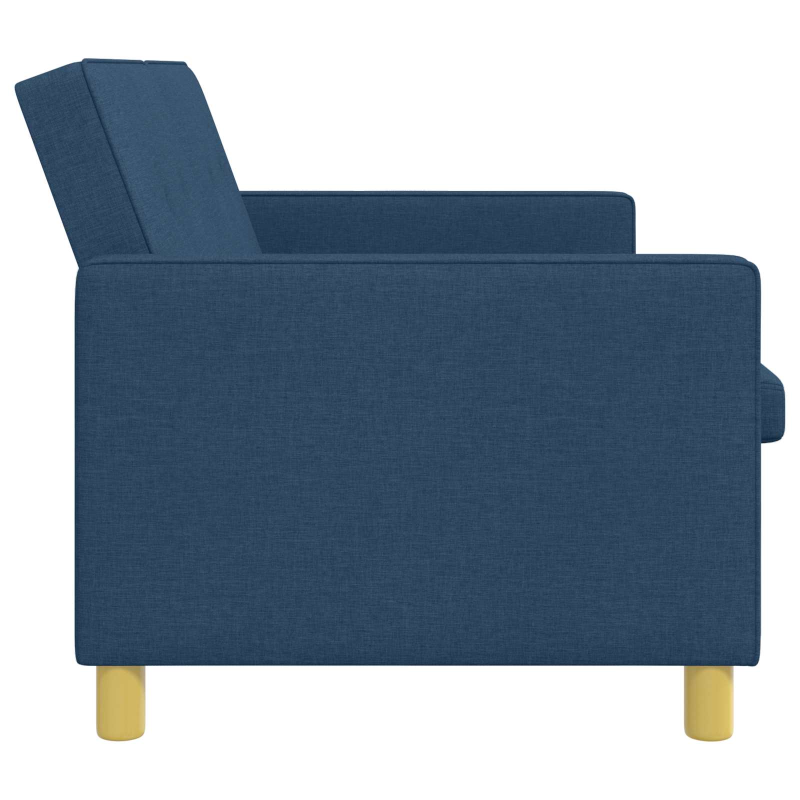 Uittrekbare Slaapbank Blauw Stof