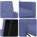 Uittrekbare Slaapbank Jeans Blauw Stof