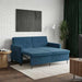 Slaapbank Blauw Stof