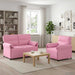 Bankstel 2 st Roze Stof
