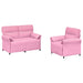 Bankstel 2 st Roze Stof