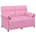 Bankstel 2 st Roze Stof