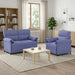 Bankstel 2 st Jeans Blauw Stof