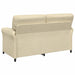 Bankstel 2 st Crèmekleurig Stof