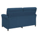 Bankstel 2 st Blauw Stof
