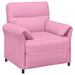 Bankstel 2 st Roze Stof