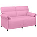 Bankstel 2 st Roze Stof
